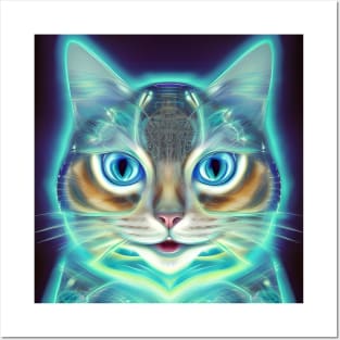 Kosmic Kitty (6) - Trippy Psychedelic Cat Posters and Art